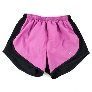 Womens Magenta And Black Nike Athletic Shorts!
